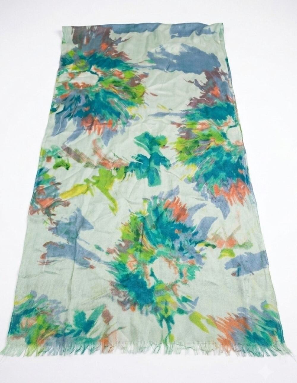 Jones New York Colorful Splatter Paint Long Scarf
